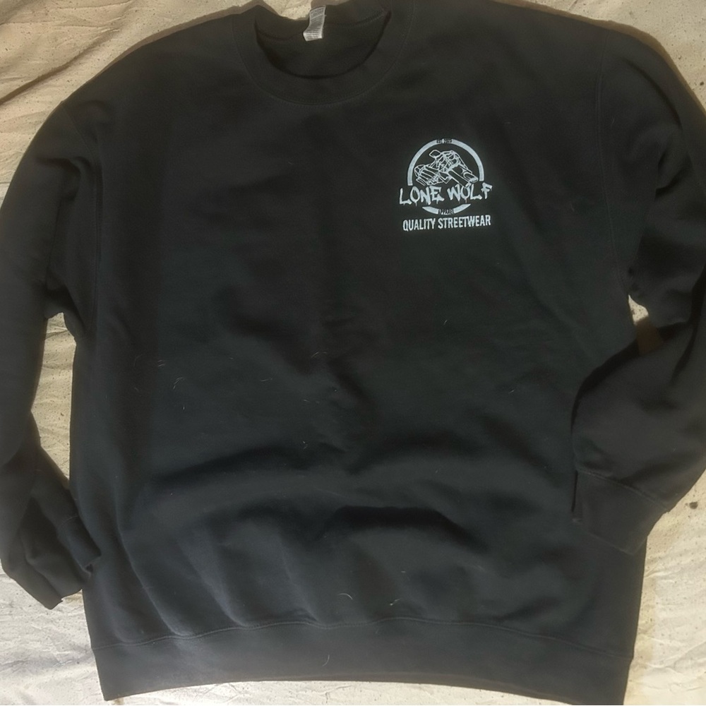 Black Crewneck Sweater with Classic Style